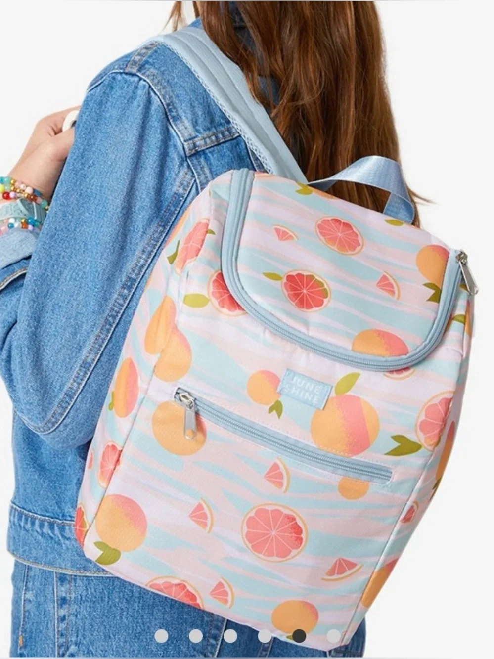 JuneShine “Summer Citrus” Insulated Cooler Backpack — NWT